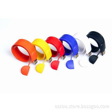 New silicon slap bracelet usb stick